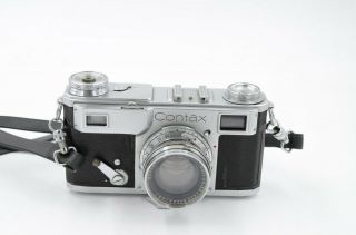 Zeiss Contax Ii Rangefinder Camera With Coll Sonnar 50mm F2 Lens