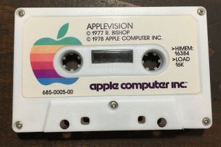 Rare Vintage 70 ' s Apple II Cassette Tape: Biorhythm And Applevision 3