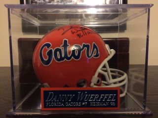 Danny Wuerffel Signed Florida Gators Mini Helmet W/ 