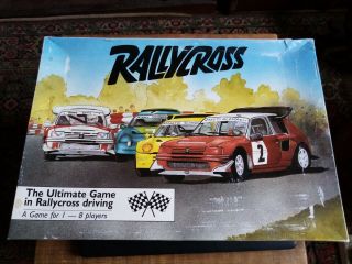 Vintage Rallycross Board Game Complete Rare (1989)