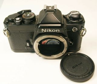Nikon Fe Black 35mm Slr Film Camera Body