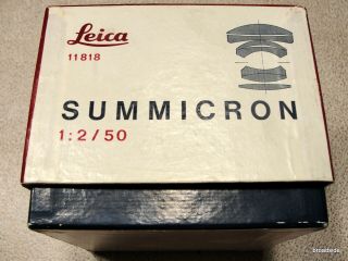 Leica Leitz Summicron 1:2/50 box only - 11818 3