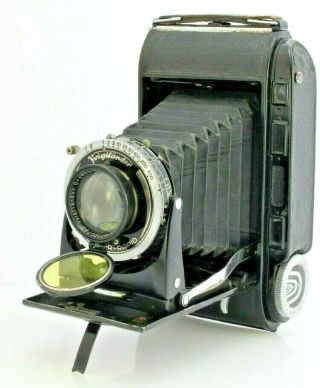 Voigtlander Bessa 6x9 120 Medium Format Rangefinder Camera Helomar 10.  5cm F3.  5