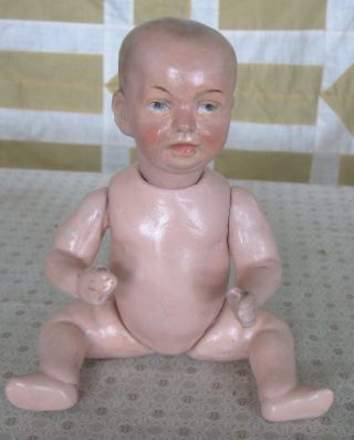 Antique Vintage Kaiser Character Baby Doll Style Composition 8 "