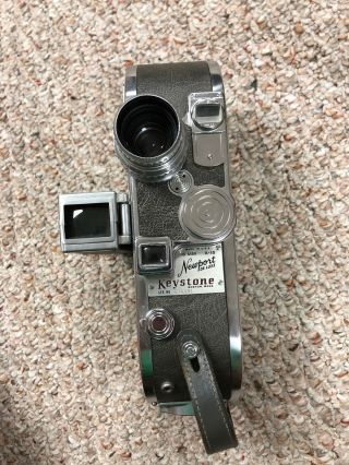 Vintage KEYSTONE 16mm A - 15 Newport Deluxe Movie Camera & Case 2