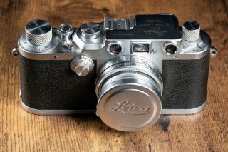 Leica Iiic With Ernst Leitz Wetzlar Summitar 5cm F/2 Collapsible Lens