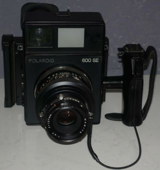 Polaroid 600 Se Instant Film Camera W/mamiya 127mm F/4.  7