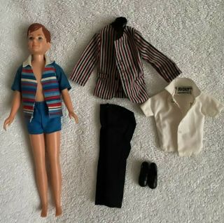 Vintage 1965 Ricky Doll.  With Swimsuit Includes Sunday Suit Outfit
