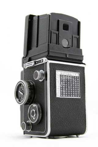 Rollei Rolleiflex 3.  5F model III,  vintage 6x6 camera,  lens Zeiss Planar 3.  5/75mm 3