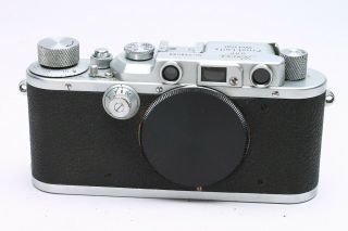Leica Iii 35mm Film Rangefinder Ltm Camera Body 338598 C.  1939
