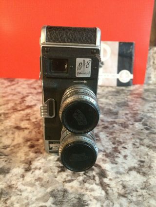 1949 Bolex Paillard B8 8mm Film Movie Camera w/ Schneider Lenses 2