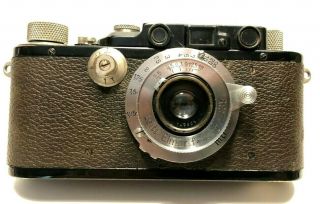 Leica Iii Ernst Leitz Wetzlar Black Body Drp Camera With Elmar F 3.  5 1:35 Lens