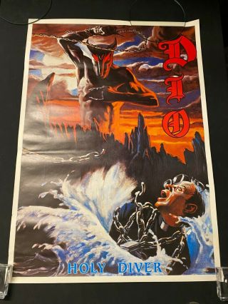Dio Holy Diver Vintage Rock & Roll Memorabilia Promo Poster 2