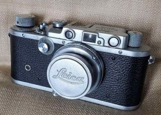 Vintage Leica Drp 35mm Camera Ernst Leitz Wetzlar No 204251 Summar Lens W Cap