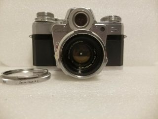 (video) Zeiss Ikon Contarex Bullseye Camera Planar 50mm 1:2 Lens Filter