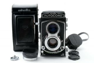 【mint W/case】 Minolta Autocord Iii Tlr Camera Rokkor 75mm F3.  5 From Japan 1248