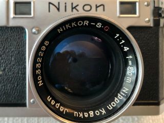 Nikon S,  Rangfinder 35mm Film Camera Nippon Kogaku Lens