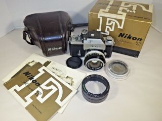 Nikon F Photomic T Slr Camera Kit Lens,  Leather Case,  Hood/filter,  Box,  Manuals