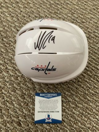 Nicklas Backstrom Washington Capitals Autographed Signed Mini Helmet Beckett