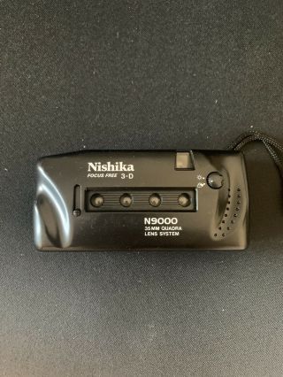 Nishika N9000 3d 35mm Quadra Lens Film Camera Hardly