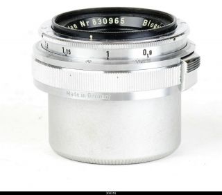 Lens Zeiss Opton Biogon 2.  8/35mm Red T For Contax Iia Iiia