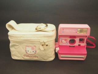 Sanrio Hello Kitty Instant Polaroid Camera 600 With Bag From Japan