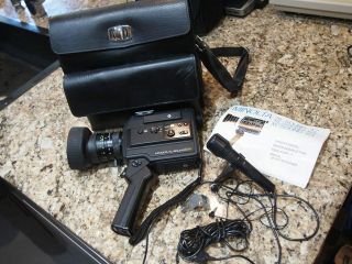Minolta Xl Sound 84 8 Movie Camera In Leather Bag