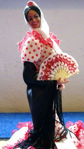 Vintage Marin Chiclana Provencial Costume Doll Made In Spain