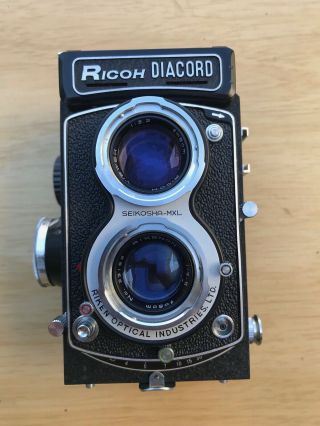 Ricoh Diacord Tlr With Light Meter Looks Great Needs Cla Camera