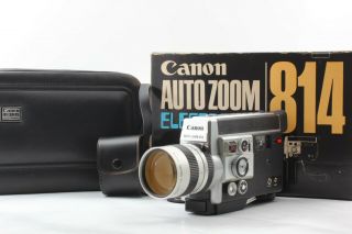 【mint,  All Works】canon Auto Zoom 814 Electronic 8mm Movie Camera Japan 1985
