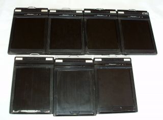 Seven Vintage Riteway 4 X 5 Film Holders Made In U.  S.  A.  By Graphlex Inc.