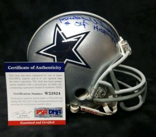 Randy White Autographed Signed Dallas Cowboys Mini Helmet Hof.  Psa/dna