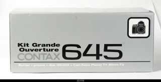 Contax 645,  80mm F/2 Lens,  Mf - 1,  Mfb - 1 W/ Box
