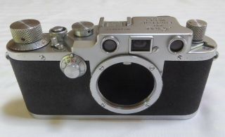 Leica Leitz 3c,  Iiic Camera S/n 499822 Shark Skin 1949 6 Month