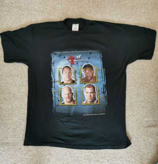 Wwf Rebellion 2001 Xl T - Shirt Wwe Vintage