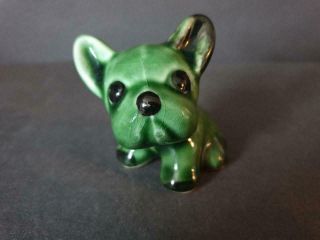 Vintage Denby Tiny 2.  5 " Green Byngo Dog