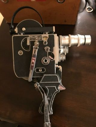 1950 Paillard - Bolex H16 Movie Camera W/3 Lenses,  F - 25 Viewfinder And Pistol Grip