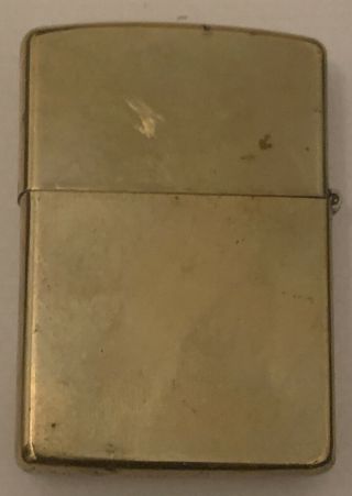 vintage Solid Brass zippo lighter US Marine Corps Okinawa Division 3
