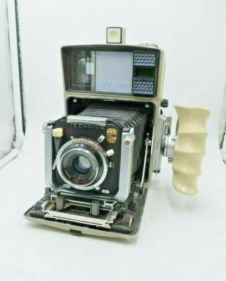Linhof Technika 70 Camera W/ 3 Lenses,  2 Backs & Grip