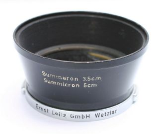 Leica Leitz Summicron Summaron 3.  5cm 35mm Lens Hood Shade - - Itdoo