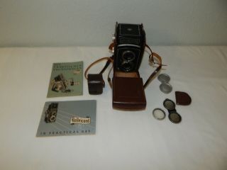 Rolleicord Camera Drp Drgm Frank & Heidecke 1:3.  5/75 And Accessories
