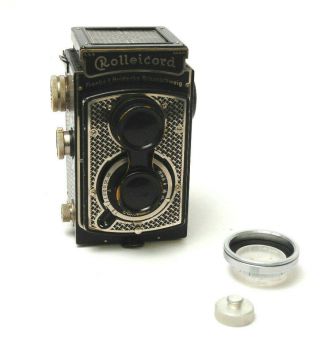 Rolleicord I Nickel Plated Art Deco Rollei Tlr Camera -