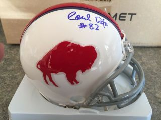 Buffalo Bills Paul Costa Signed Mini Helmet W/coa