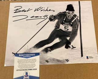 Jean Claude - Killy Signed 8x10 Olympic Sking Photo Beckett Certified 2