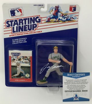 Jose Canseco Signed 1988 Starting Lineup Figure Oakland A 