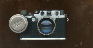 Vintage Leica D.  R.  P.  Ernst Leitz Wetzlar No.  516216 Camera With Leather Case