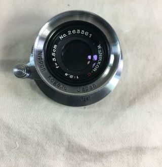 W - Nikkor - C 1:2.  5 f=3.  5cm lens 3