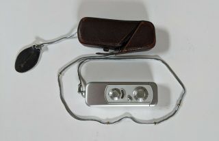 Minox Wetzlar Iii Germany Subminature 46660 Spy Camera & Leather Case Vg Cond