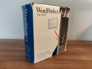 Vintage Wordperfect 5.  1 Dos Floppy Disks With Reference Workbook Open Box