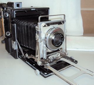 Graflex Speed Graphic 4x5 Press Camera Kodak Anastigmat F: 4.  5 Em - 32 Lens,  Accy